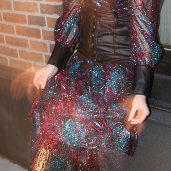 ROTTMAN NYC ‘Dazzling Revenge’ Midi Skirt - Picture 7 of 7